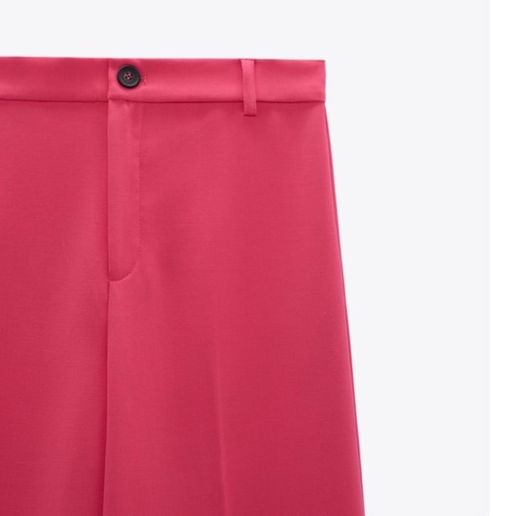 New Zara | Pink Highrise Trousers - Picture 10 of 15